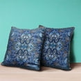 thumbnail image 4 of Amrita Sen Designs  18 x 18 in. Floral Paisley Broadcloth Indoor & Outdoor Zippered Pillow - Blue, Orange & Turquoise, 4 of 4