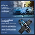 thumbnail image 6 of 4K UHD Dual Dash Cam Front and Rear, 12"Touch Screen Mirror Dash Cam, Night Vision, Voice Control, G-Sensor, Including 32GB SD", 6 of 10