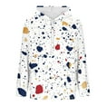 thumbnail image 6 of Ounisa Women's 2025 Fall Long Sleeve Hoodie Color Polka Dots Graphic Pullover Sweatshirt Lightweight Casual Tops Blouse, 6 of 6