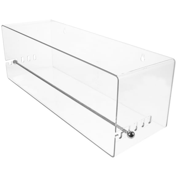 CATIEBYE Clear Plastic Craft Ribbon Organizer Box for Storage and Display with Simple Design, and Lightweight