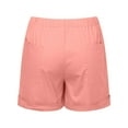 thumbnail image 4 of Womens Shorts Plus Size Casual Summer Beach Drawstring With Pockets Loose Cute Vacation Trendy Cargo Gym Bike Pull On Jogger Pink Short Pants Sizes S, 4 of 7