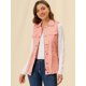 thumbnail image 2 of Chaleco Tipo Anorak Estilo Cargo Ligero Con Cordón Para Mujer Rosa M, 2 of 6