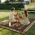 thumbnail image 5 of Fsddascl Texas Star Brown Outdoor Rug for Patio/Deck/Porch, Non-Slip Large Area Rug 4 x 6 Ft, Farmhouse Vintage Wood Grain Indoor Outdoor Rugs Washable Area Rugs, Reversible Camping Rug Carpet, 5 of 5