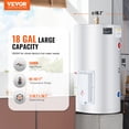 thumbnail image 2 of VEVOR 18 Gallon Electric Water Heater Instant Hot 1.6Kw LED Display for Shower, 2 of 9