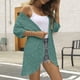 thumbnail image 3 of Chaquetas y abrigos casuales sin capucha de manga larga para mujer, blusas casuales de manga tres cuartos, cárdigan, abrigo para mujer, 3 of 8