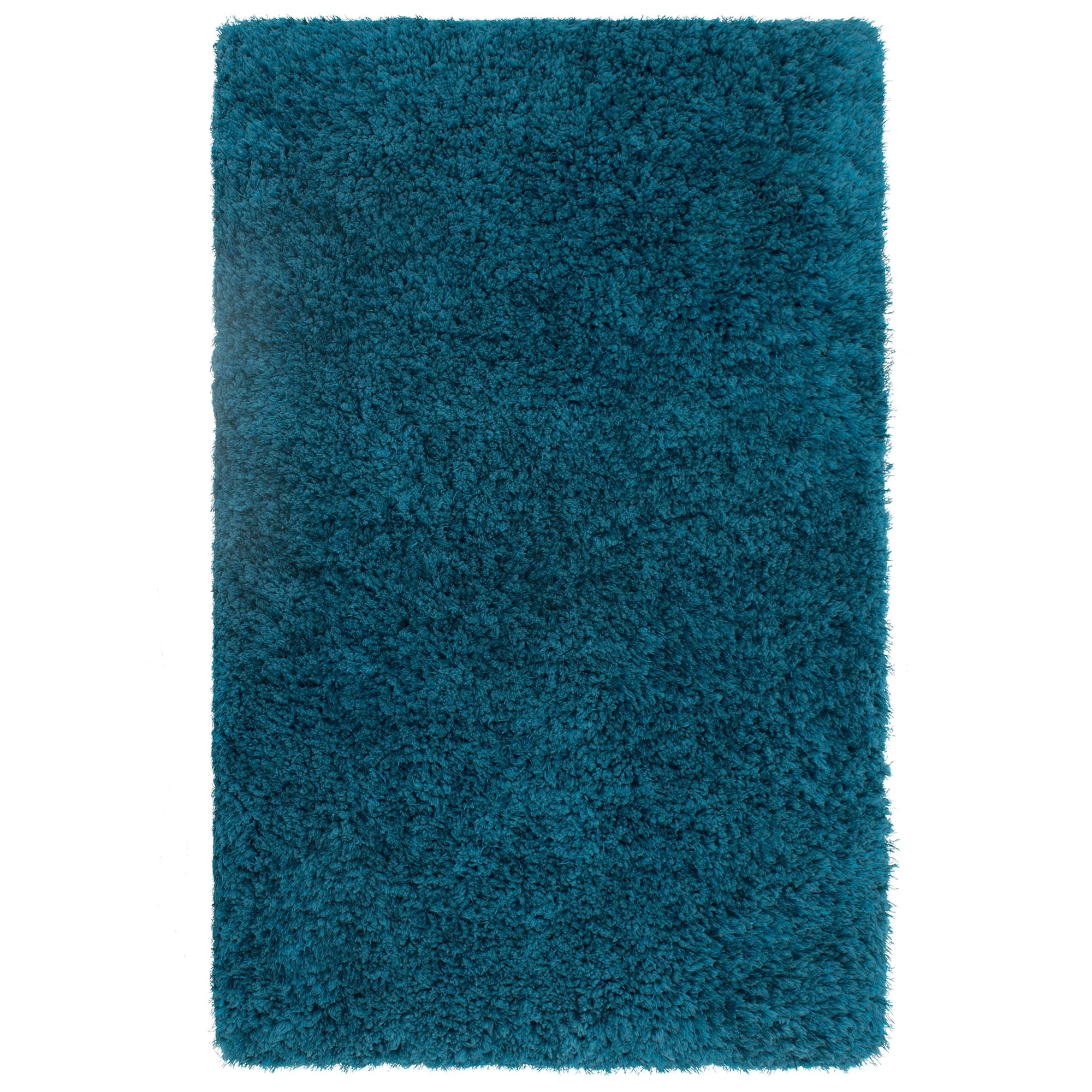 Vista Living Shag Rug Collection Solid Print Contemporary Area Rug, Blue