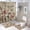 style-1191, variant on Vintage Elegant Rustic Floral Botanical French 4 Piece Decor Shower Curtains Sets Non-Slip Rugs And Toilet Mat Lid Rug Accessories French Country Chic Flowers
