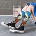 thumbnail image 3 of Lsque Western Guitar Cowboy Printed Crew Socks Men's Women's LightWeight Thin Casual Calf Socks ,Knee High Socks,Cotton Socks, 3 of 9
