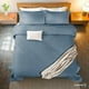 thumbnail image 5 of Dreamlab Colcha Ligera con 2 Fundas de Almohada, Capitonado, Ultra Suave. Hipoalergénico. Edrecolcha para Cama. Edredón para Verano y Todas las Estaciones. (King Size 275x240 cm,Trébol,Azul Mezclilla), 5 of 8
