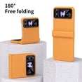 thumbnail image 6 of MonsDirect for 6.7 inch Samsung Galaxy Z Flip 3 5G 2021 Case, Hinge Protection Hard PC Back Shell Anti-Drop Slim Shockproof Full Coverage with Independent Lens Circle for Galaxy Z Flip 3, Orange, 6 of 7