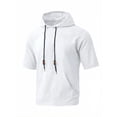 chiccall-mens-short-sleeve-hoodie-drawstring-solid-color-breathable