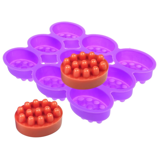 WHAMVOX Para Jabón En Silicona Morado Con Formas Para Y Fácil Desmoldeo