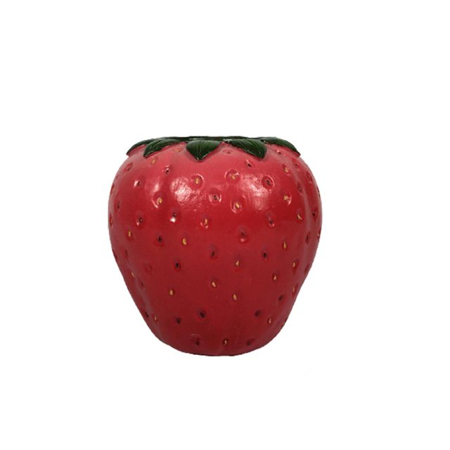 Simulación Fruta Escultura Hogar Dormitorio Porche Redondo Fresa Florero Para Sala De Estar Comedor Hogar Decoración De Escritorio Minnieouse HA044128-01