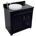 thumbnail image 3 of Bellaterra Home 400700-37L-BU-BGRDL 37 in. Single Sink Vanity with Galaxy Granite Top, Blue & Black - Left Door & Round Left Sink, 3 of 14