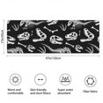 thumbnail image 3 of Black Cartoon Dinosaurs Skulls Skeletons Pattern Bathroom Rugs Mat,Non Slip Microfiber Bathroom Rug,Rubber Backing,Soft Bathroom Mats for Bathroom Floor,Tub and Shower,47x17in(120x43cm), 3 of 5