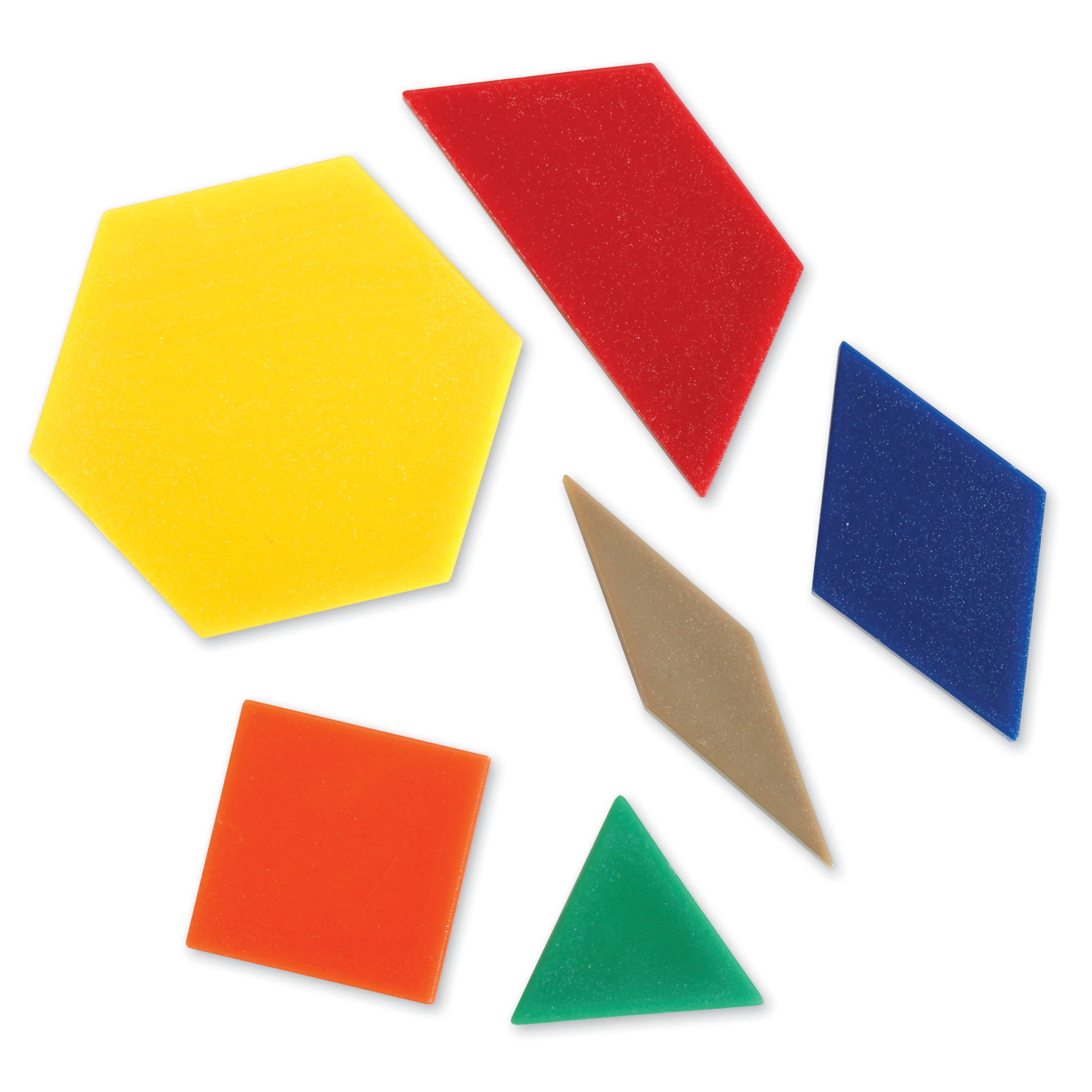 Learning Resources Pattern Blocks Smart Pack, Developmental Toy, Shapes, Patterns, 50 Pieces