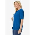 thumbnail image 3 of Woman Within Plus Size Perfect Elbow-Length Sleeve Cardigan, 3 of 6