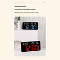 thumbnail image 6 of Remote Control Digital Wall Clock LED Display Date Temperature Countdown Timer, 6 of 10