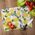 thumbnail image 3 of CounterArt Lemon Vine 3mm Tempered Glass Cutting Board 15" by 12", 3 of 7