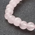 thumbnail image 3 of 1 pulsera elástica de rosa natural con cuentas de cuarzo y piedras preciosas de 4 mm, redonda y teñida, para mujeres y hombres, regalo de cumpleaños., 3 of 4