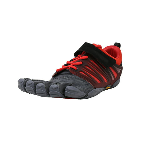 Vibram Five Fingers Men's V-Train Grey / Black Red Ankle-High Training Shoes - (Best Vibram Five Fingers For Trail Running)