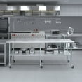thumbnail image 5 of AmGood 96" Long x 30" Deep Stanless Steel Work Table with Casters | Mobile Metal Table, 5 of 9