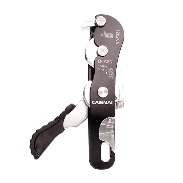 Descender para Cuerda de 9-12 mm Cola Rappelling Abseil Parada de Seguridad Detener el descensor