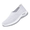 thumbnail image 2 of KEVCHE Woven Orthopedic Shoes, Womens Breathable Mesh Up Stretch Platform Sneakers with Arch Support, Slip On Light Air Cushion Walking Shoes for Diabetic Comfort and Gym Use, 2 of 8