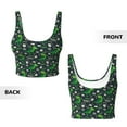 thumbnail image 5 of Haiem Dinosaur and Bone Pattern Womens Sports Bra - U Neck Padded Low Impact Yoga Bra Workout Crop Top Gym Moisture-Wicking Workout Vest -X-Large, 5 of 9