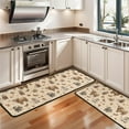 thumbnail image 3 of Kitchen Rugs Sets Of 2,Beige Highland Cow Figure Butterfly Pattern Anti Fatigue Kitchen Mat Rugs Non Slip Washable,Decorative Kitchen Floor Mats for Kitchen,Sink,Laundry,17"x47"+17"x47", 3 of 5