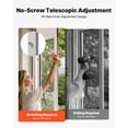 thumbnail image 4 of Pet Door for Sliding Glass Door, Adjustable 91-96 Inch Height, Lockable Pet Door with Alloy Frame&Metal Hinges, 8.25" x 12.25" Flap, No-Drill Installation for Renters, 4 of 12