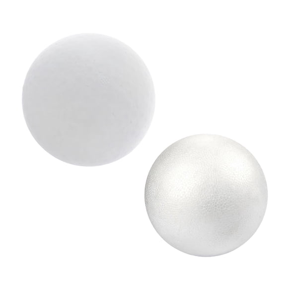 Siruishop 2Pcs Foam Balls Polystyrene Balls DIY for Christmas Holiday Science Projects 20cm 25cm
