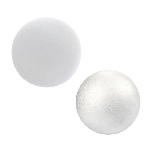 veasfak 2Pcs Foam Balls Polystyrene Balls DIY for Christmas Holiday Science Projects 20cm 25cm
