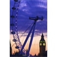 thumbnail image 2 of The London Eye and Big Ben, London, England, United Kingdom, Europe, Scenic Stretched Canvas Wall Art by Neil Farrin Sold by Art.Com, 2 of 5