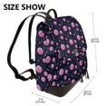thumbnail image 2 of Fotbe Pink Planets And Stars Mochila Bolso con Estampado para Mujer, Mochila Antirrobo de Nylon Impermeable, Bolsa Ligera de Hombro, 2 of 4