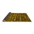 thumbnail image 2 of Ahgly Company Indoor Round Abstract Yellow Modern Area Rugs, 8' Round, 2 of 4