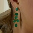 thumbnail image 5 of Ross-Simons 22.68 ct. t.w. Emerald Drop Earrings in 18kt Gold Over Sterling, Women's, Adult, 5 of 6