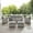 Gray, variant on Bradenton Outdoor Wicker Sofa Set, Navy & Gray - 7 Piece