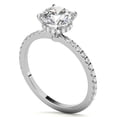 thumbnail image 6 of Auory Elegant Moissanite Simple Solitaire Ring for Women, 6 of 10