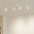 thumbnail image 2 of Bestco 4-Light Track Lighting Fixture with Adjustable Heads & Light Bulbs,GU10 Bulb Included,White, 2 of 13