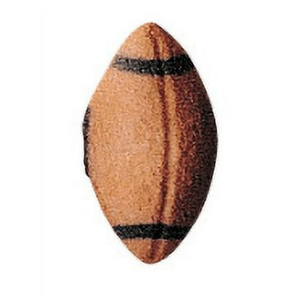 24pk Football Sugars Edible Sugar Decoration Toppers for Cakes Cupcakes Cake Pops w. Edible Sparkle Flakes & Decorating Stickers