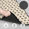 thumbnail image 3 of Naloa Pug Dog Face Car Foot Mat Set of 4 Pieces - Universal Floor Liner Neoprene Full Set Floor Mats for Cars Trucks SUV, 3 of 7