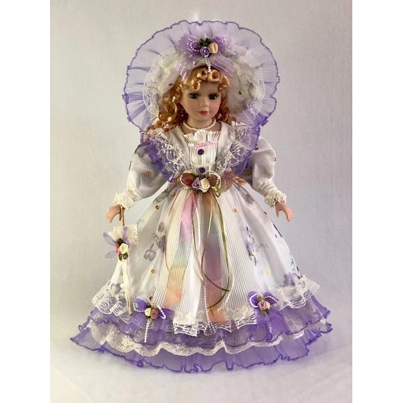 Muñeca de Porcelana J.Misa Victoriana de 18 pulgadas con Certificado