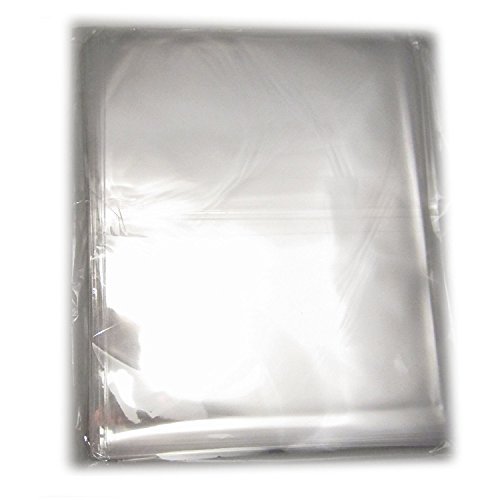 mollensiuer 100Pcs 12x16 Clear Cello/Cellophane Bags Treat Bag for Bakery,Cookie, Candies, Party Favors