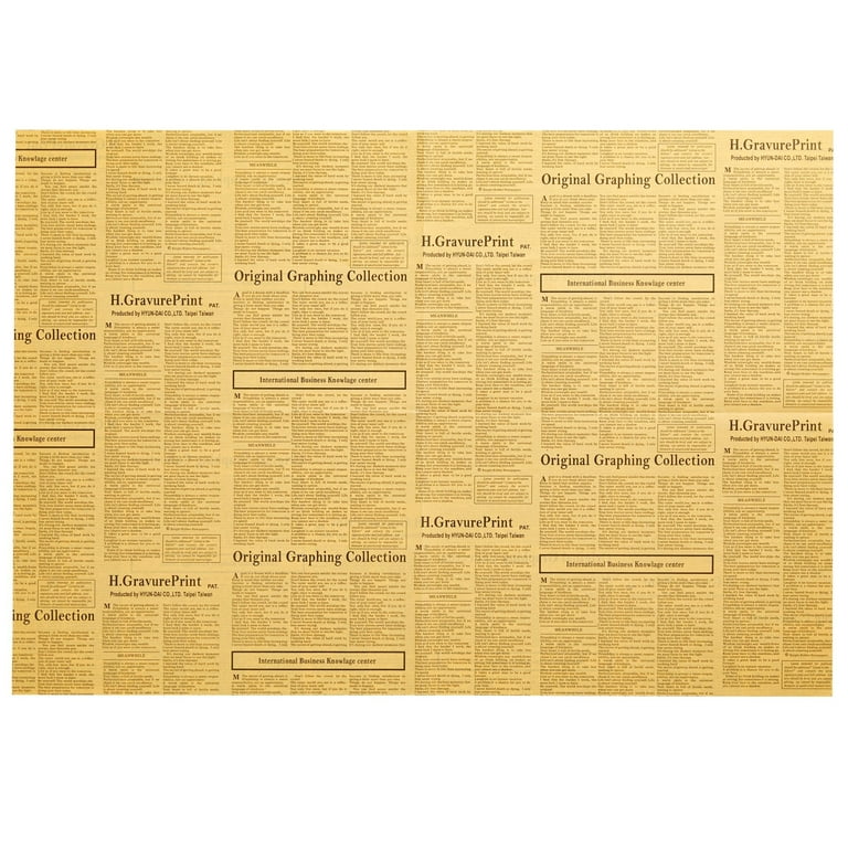 Juvale 12-Pack Newspaper Wrapping Paper, Kraft Paper Sheets (27.75 x 19.75 in) - Brown