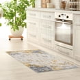 thumbnail image 4 of Rug Branch Vogue 2' x 2' (Exact Size: 2'3" x 2') Abstract Indoor Doormat Rug, Gold Grey, Contemporary - Entryway, Hallway, Bathroom, and Kitchen, 4 of 8