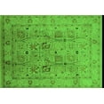 thumbnail image 1 of Ahgly Company Indoor Rectangle Oriental Green Traditional Area Rugs, 4' x 6', 1 of 4