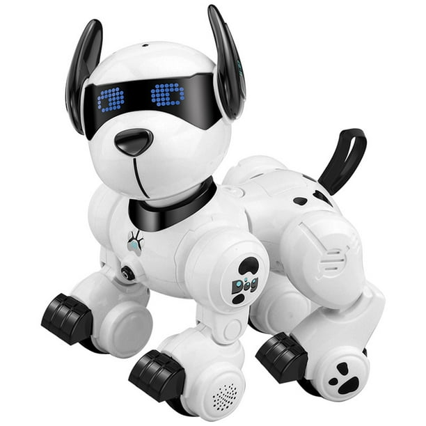 Perro Robot Mascota de patrulla robótica inteligente interactiva de baile electrónico para perros con control remoto por voz Likrtyny libre de BPA