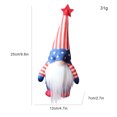 thumbnail image 4 of ¡No Te Lo Pierdas!, Muñeco del Día de la Independencia, sombrero de rayas y estrella, enano Rodolfo, anciano sin rostro, decoración Akmoler, 4 of 6