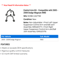 thumbnail image 2 of Control Arm Kit - Compatible with 2005 - 2008 Dodge Magnum RWD 2006 2007, 2 of 2